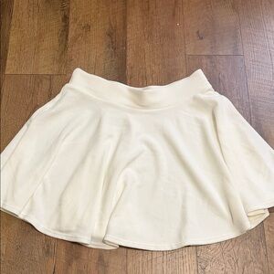 Elegant Cream Skater Skirt